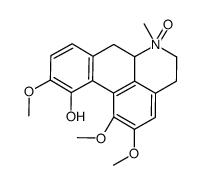 (6aS)-1,2,10-trimethoxy-6-methyl-6-oxido-5,6,6a,7-tetrahydro-4H-dibenzo[de,g]quinoline-6-ium-11-ol结构式