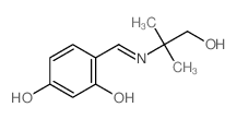 1,3-Benzenediol,4-[[(2-hydroxy-1,1-dimethylethyl)imino]methyl]-结构式