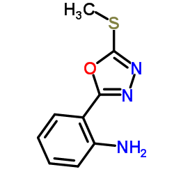 2-[5-(Methylsulfanyl)-1,3,4-oxadiazol-2-yl]aniline Structure