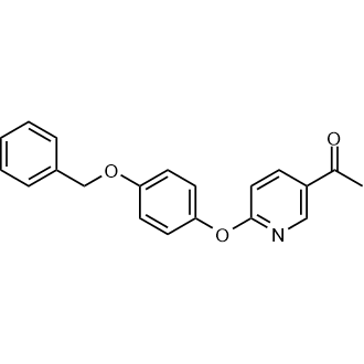 5-乙酰基-2-(4-(苄氧基)苯氧基))吡啶结构式