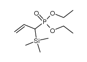 diethyl 1-(trimethylsilyl)-2-propenylphosphonate Structure