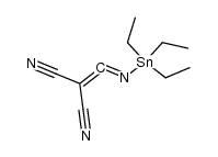 2-(((triethylstannyl)imino)methylene)malononitrile结构式
