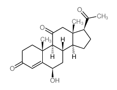 Pregn-4-ene-3,11,20-trione,6-hydroxy-, (6b)-(9CI) structure