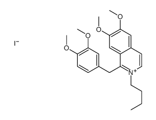 2-butyl-1-[(3,4-dimethoxyphenyl)methyl]-6,7-dimethoxyisoquinolin-2-ium,iodide Structure