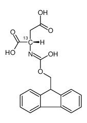 N-(9-Fluorenylmethoxycarbonyl)-L-aspartic-2-13C acid Structure