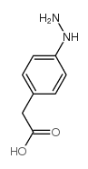 2-(4-hydrazinylphenyl)acetic acid structure