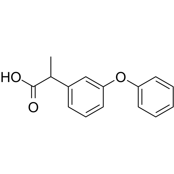 2-(3-Phenoxyphenyl)propanoic acid structure