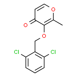 3-[(2,6-Dichlorobenzyl)oxy]-2-methyl-4H-pyran-4-one结构式