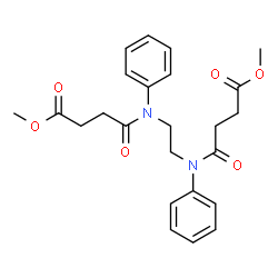 dimethyl 4,4'-[ethane-1,2-diylbis(phenylimino)]bis(4-oxobutanoate) Structure