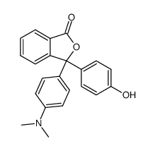 3-(4-dimethylamino-phenyl)-3-(4-hydroxy-phenyl)-phthalide Structure