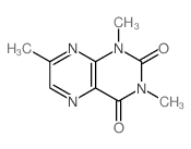 2,4(1H,3H)-Pteridinedione,1,3,7-trimethyl- Structure