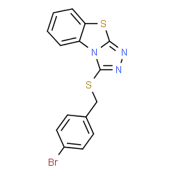 3-((4-bromobenzyl)thio)benzo[4,5]thiazolo[2,3-c][1,2,4]triazole结构式