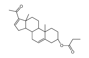 3beta-hydroxypregna-5,16-dien-20-one 3-propionate结构式