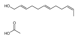 acetic acid,dodeca-2,6,10-trien-1-ol结构式