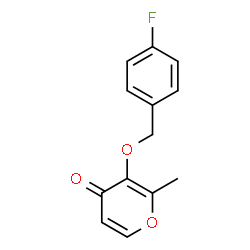 3-[(4-Fluorobenzyl)oxy]-2-methyl-4H-pyran-4-one结构式