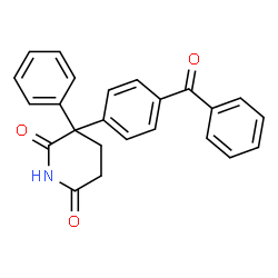 3-(4-BENZOYLPHENYL)-3-PHENYLDIHYDRO-2,6(1H,3H)-PYRIDINEDIONE Structure
