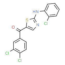 [2-(2-CHLOROANILINO)-1,3-THIAZOL-5-YL](3,4-DICHLOROPHENYL)METHANONE结构式