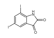 5,7-Diiodoisatin结构式