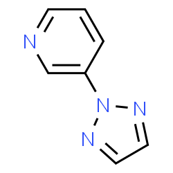 Pyridine, 3-(2H-1,2,3-triazol-2-yl)- (9CI)结构式