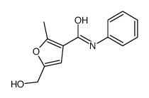 5-(Hydroxymethyl)-2-methyl-N-phenyl-3-furancarboxamide结构式