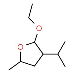 Furan, 2-ethoxytetrahydro-5-methyl-3-(1-methylethyl)- (9CI) Structure