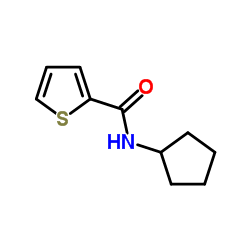 N-Cyclopentyl-2-thiophenecarboxamide结构式