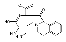 (2S,3S)-6-amino-2-[(2-aminoacetyl)amino]-3-(1,2,3,4-tetrahydroisoquinoline-1-carbonyl)hexanoic acid结构式