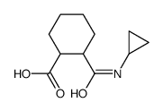 2-(Cyclopropylcarbamoyl)cyclohexanecarboxylic acid Structure
