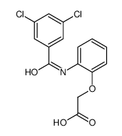 2-[2-[(3,5-dichlorobenzoyl)amino]phenoxy]acetic acid Structure