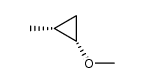 cis-1-methoxy-2-methylcyclopropane Structure