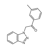 2-(1H-1,2,3-benzotriazol-1-yl)-1-(3-methylphenyl)-1-ethanone Structure