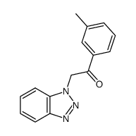 2-(1H-1,2,3-benzotriazol-1-yl)-1-(3-methylphenyl)-1-ethanone结构式