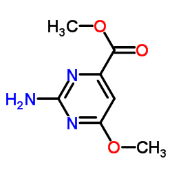 4-Pyrimidinecarboxylicacid,2-amino-6-methoxy-,methylester(9CI)结构式