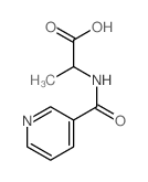 N-(3-吡啶羰基)丙氨酸结构式