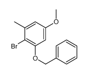 2-bromo-5-methoxy-1-methyl-3-phenylmethoxybenzene结构式