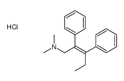(E)-N,N-dimethyl-2,3-diphenylpent-2-en-1-amine,hydrochloride Structure