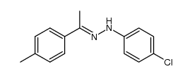 1-(4-chlorophenyl)-2-(1-p-tolylethylidene)hydrazine结构式