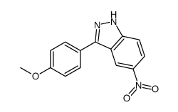 3-(4-Methoxyphenyl)-5-nitro-1H-indazole结构式