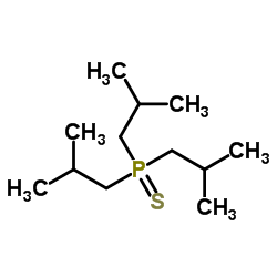 三(2-甲基丙基)硫化膦结构式