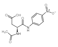 Acetyl-L-aspartic 4-nitroanilide Structure