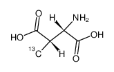 (2R)-2-AMINO-3-METHYLSUCCINIC ACID结构式