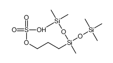 3-[1,3,3,3-tetramethyl-1-[(trimethylsilyl)oxy]disiloxanyl]propyl hydrogen sulphate结构式