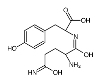 (2S)-2-[[(2S)-2,5-diamino-5-oxopentanoyl]amino]-3-(4-hydroxyphenyl)propanoic acid结构式