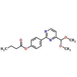 4-[4-(Dimethoxymethyl)-2-pyrimidinyl]phenyl butyrate Structure