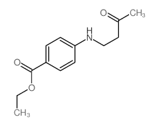 Benzoic acid,4-[(3-oxobutyl)amino]-, ethyl ester Structure