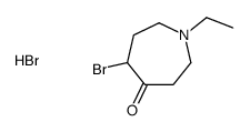 5-bromo-1-ethylazepan-4-one,hydrobromide结构式