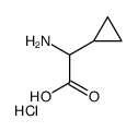 Amino(cyclopropyl)acetic acid hydrochloride (1:1)结构式