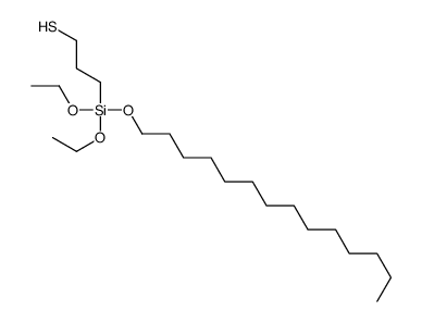 3-[diethoxy(tetradecoxy)silyl]propane-1-thiol结构式