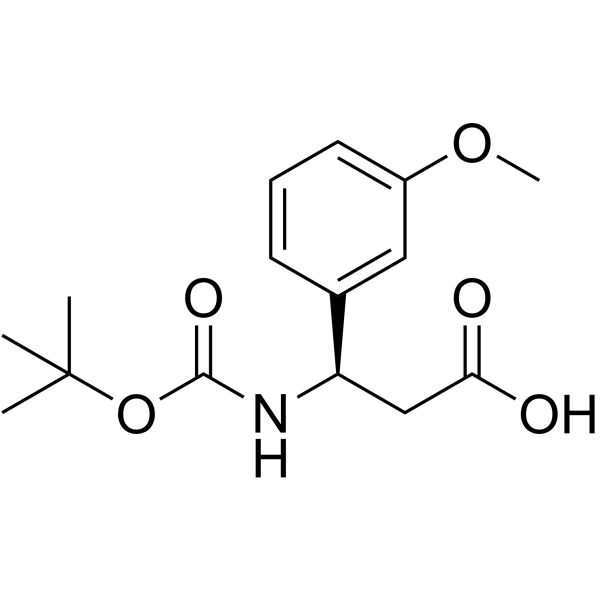 (R)-3-(Boc-氨)-3-(3-甲氧苯基)丙酸图片