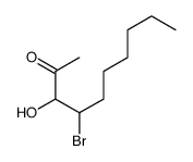 4-bromo-3-hydroxydecan-2-one结构式